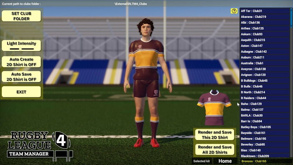 Rugby League Team Manager 4 Screenshot