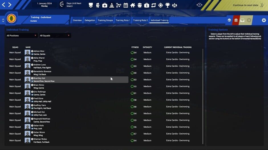 Rugby League Team Manager 4 Screenshot