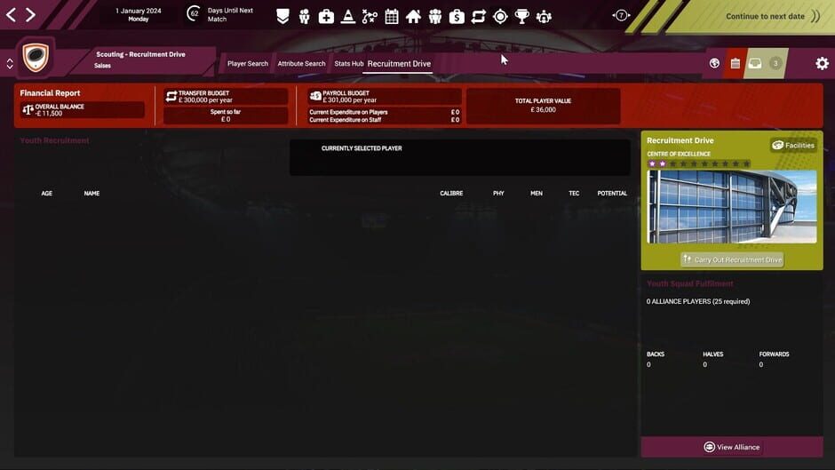 Rugby League Team Manager 4 Screenshot