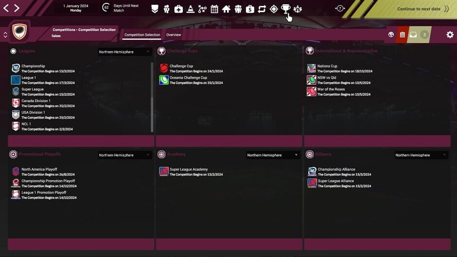 Rugby League Team Manager 4 Screenshot