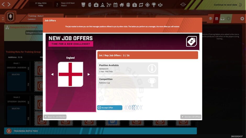 Rugby League Team Manager 4 Screenshot