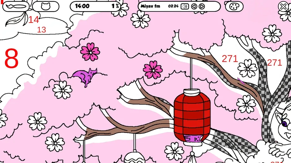 100 Cats Lost in Japan Find & Color