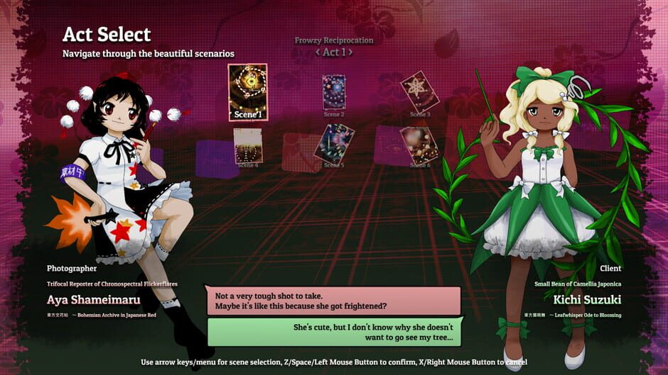 สกรีนช็อตจาก Touhou Kouzougi: Flickerframe Shutter Festival (รูปที่ 4)