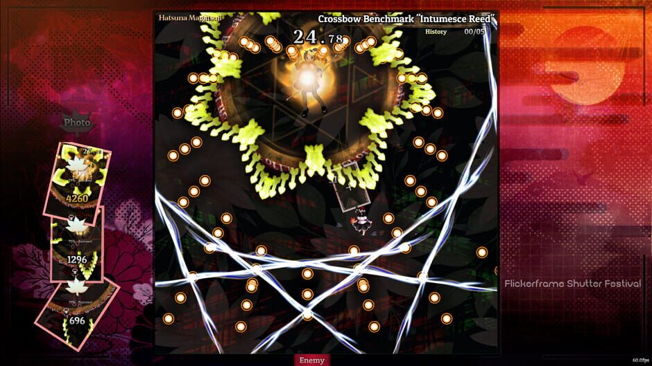 สกรีนช็อตจาก Touhou Kouzougi: Flickerframe Shutter Festival (รูปที่ 6)