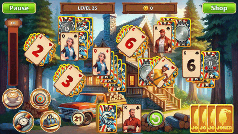 American Journey Solitaire Screenshot