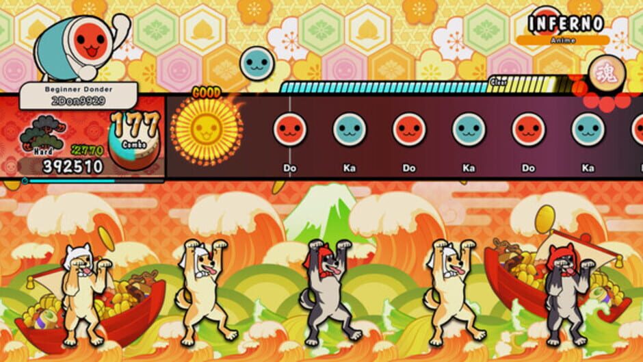 Taiko no Tatsujin: Rhythm Festival - Anime Pack Vol. 2 Screenshot