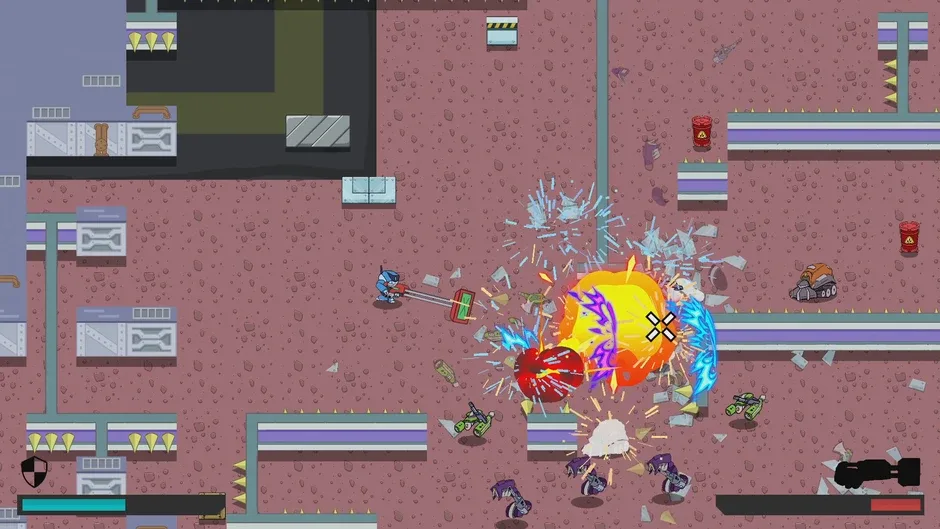 Robot with a Ram Cannon