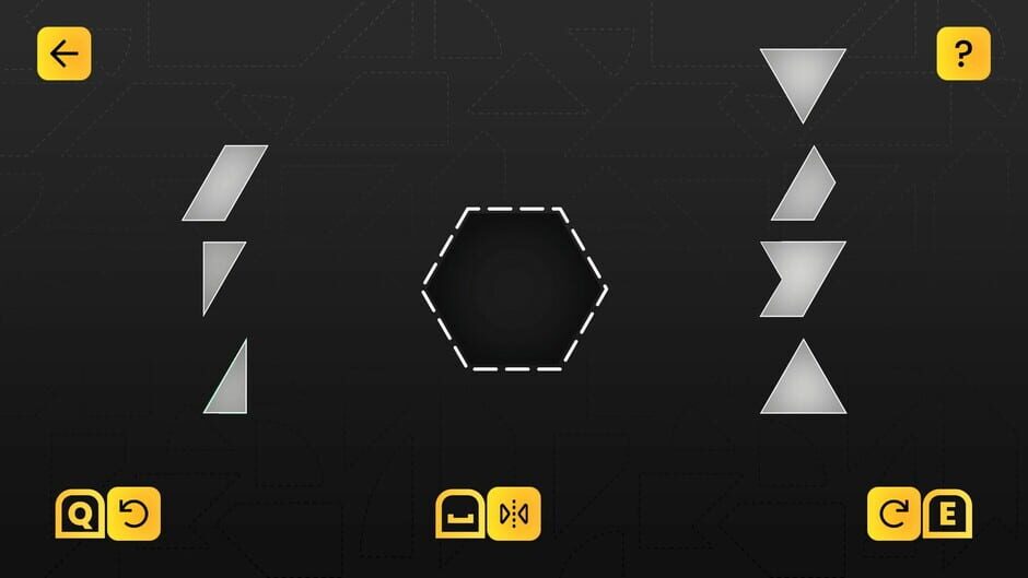 สกรีนช็อตจาก Tangram Collection: Hexagon Puzzle Pack (รูปที่ 2)