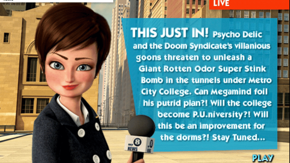 Megamind: Bad. Blue. Brilliant Screenshot