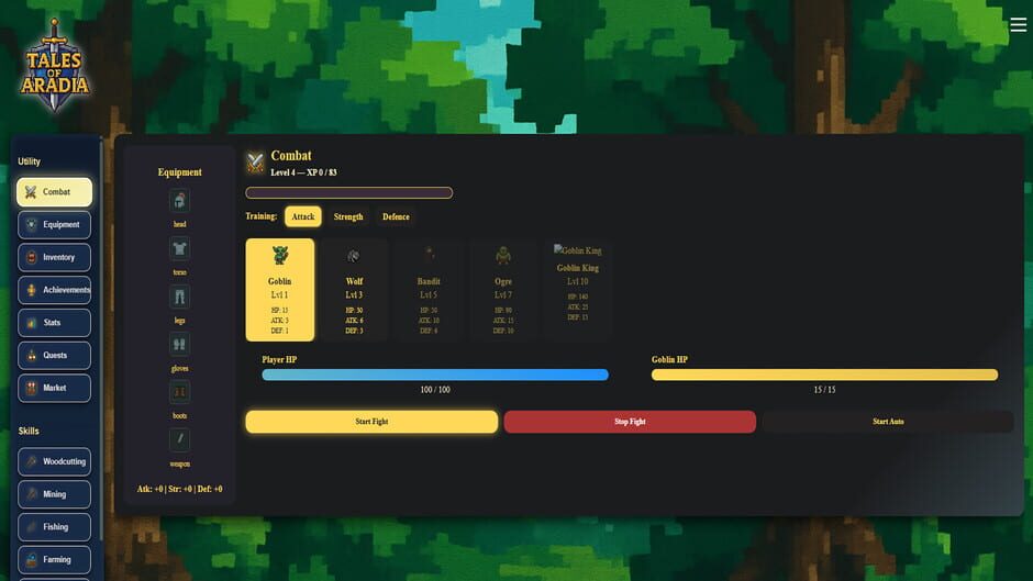 สกรีนช็อตจาก Tales of Aradia: Idle RPG (รูปที่ 2)