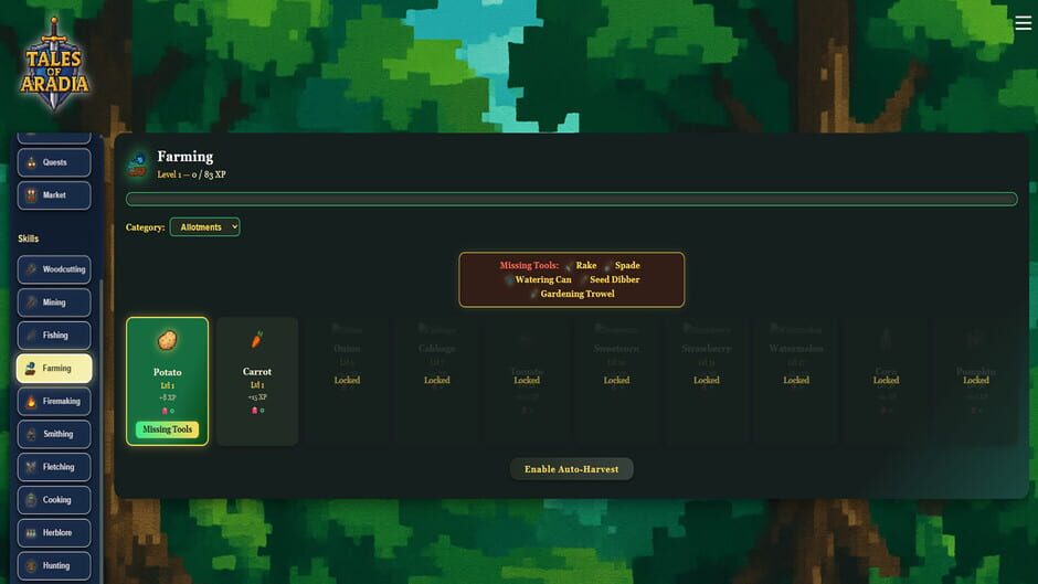 สกรีนช็อตจาก Tales of Aradia: Idle RPG (รูปที่ 5)