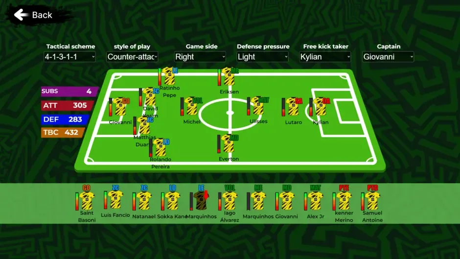 Кадър от UltFoot: Football Manager