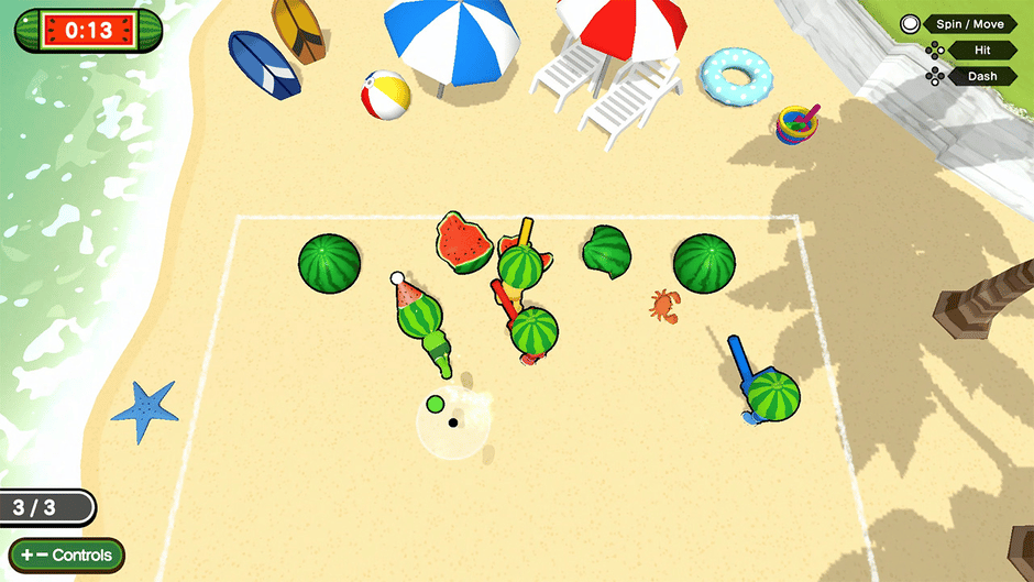 Hit! Spin! Watermelon Party screenshot