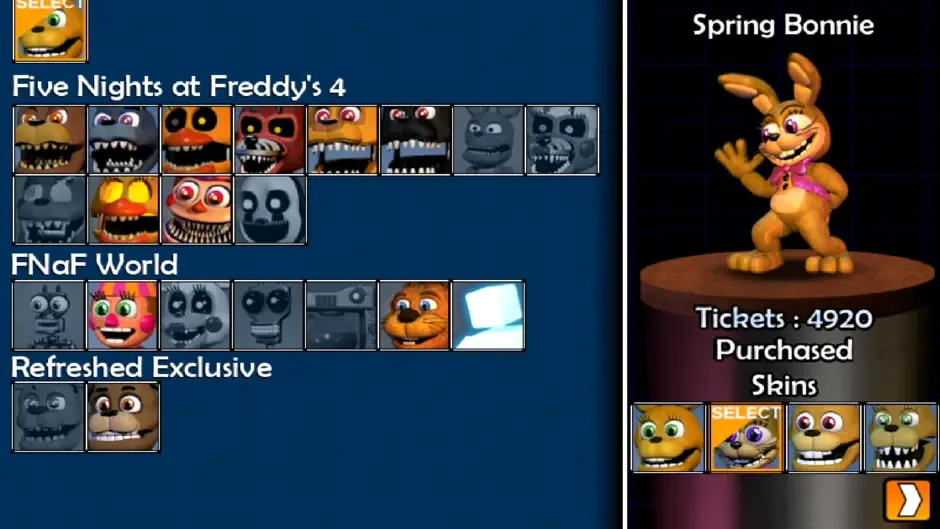 Кадър от FNaF World: Refreshed