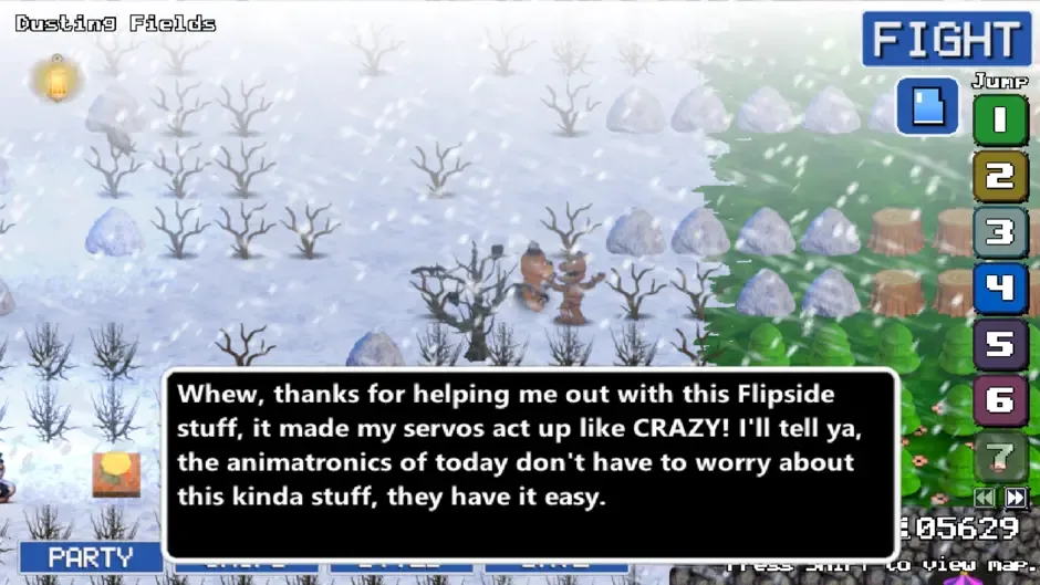 Кадър от FNaF World: Refreshed