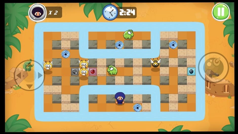 สกรีนช็อตจาก Ninja Boy Adventures: Bomberman Edition (รูปที่ 3)