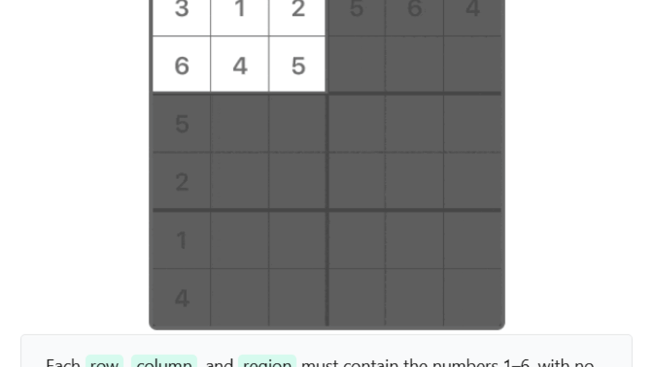 Mini Sudoku Screenshot