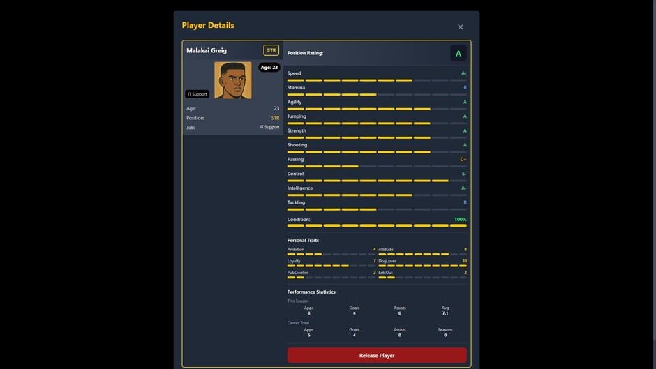 สกรีนช็อตจาก Sunday League Manager: Horse & Spoon (รูปที่ 2)