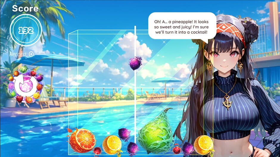 泳池边女孩之吻:激情水果酒店约会模拟SWITCH游戏截图