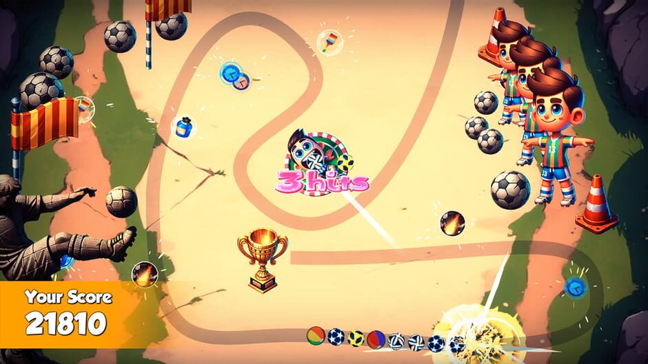 尊巴:足球弹珠联赛SWITCH游戏截图