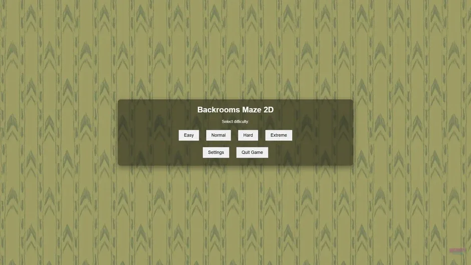 Backrooms Maze 2D
