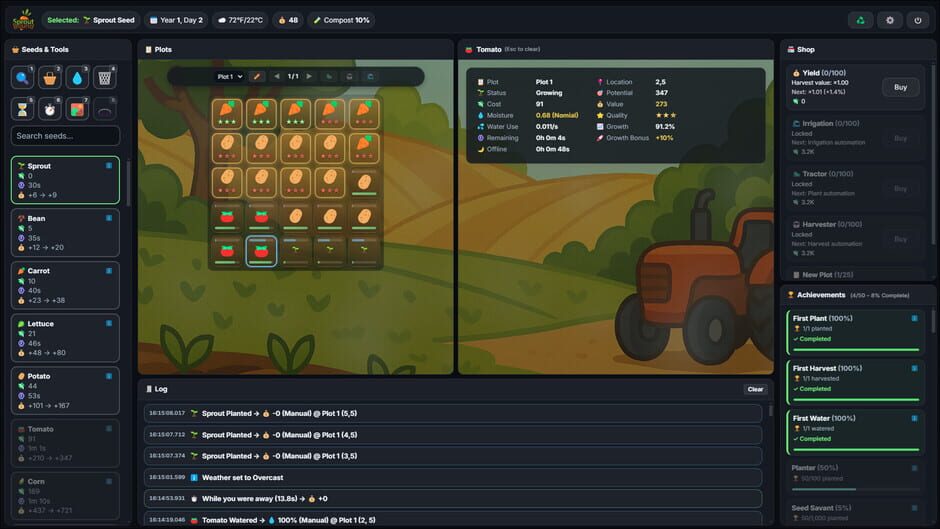 SproutBound screenshot