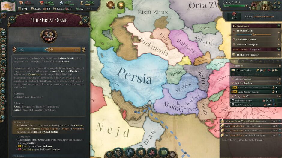 Victoria 3: Sphere of Influence Screenshot
