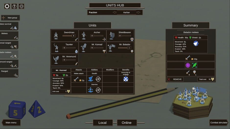 Tabletop Fantasy War screenshot 4