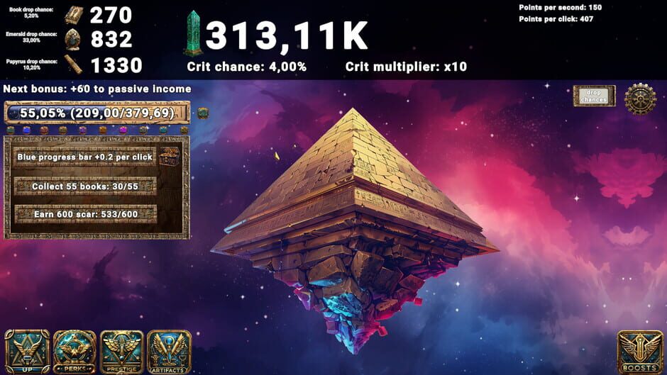 สกรีนช็อตจาก Pyramid Clicker (รูปที่ 3)