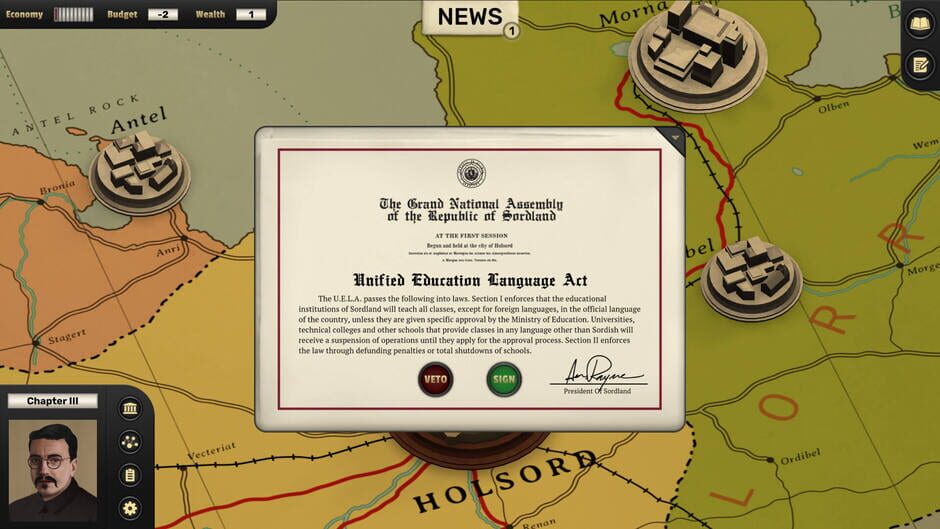 Suzerain: Expanded Edition Screenshot