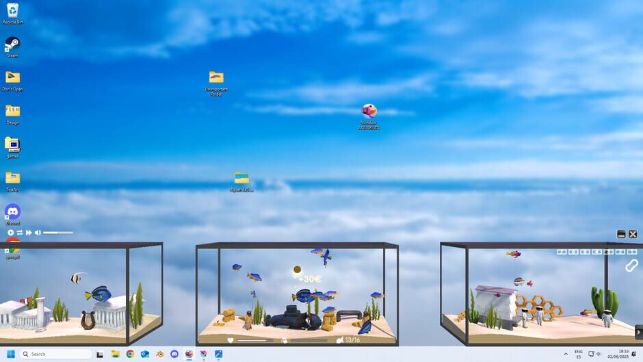 Screenshots Window Aquarista