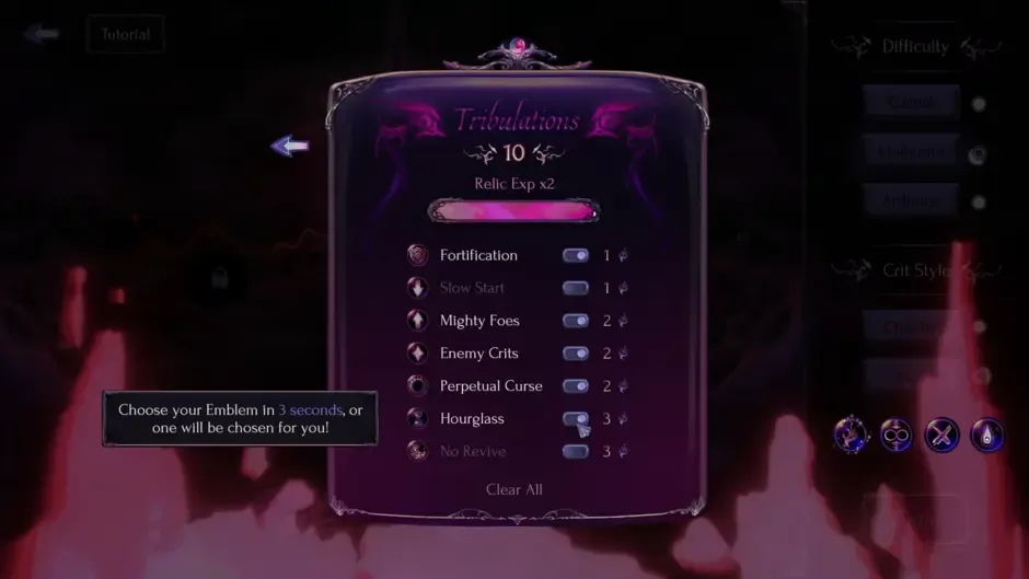 Кадър от Emblems: Sunless Vow