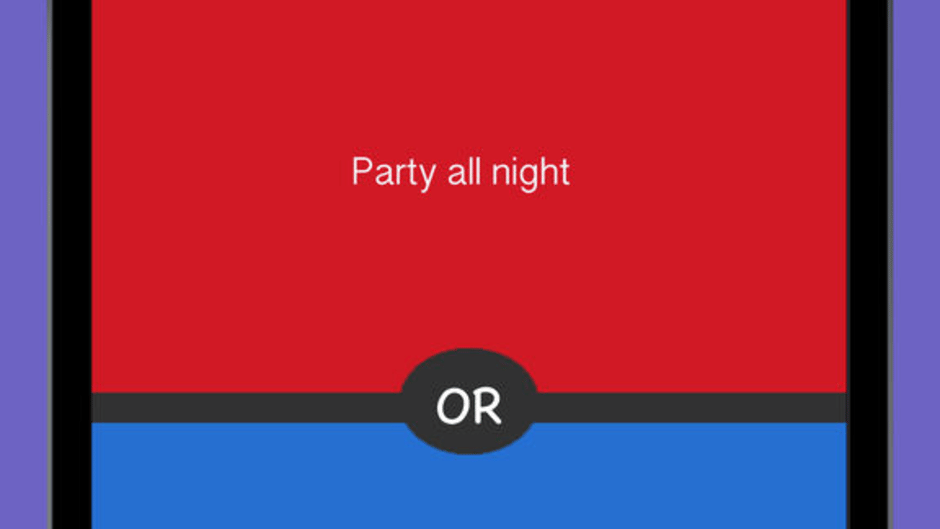 What Would You Choose? Rather Screenshot