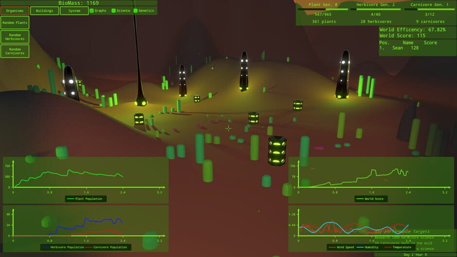 Intelligent Design: An Evolutionary Sandbox Screenshot