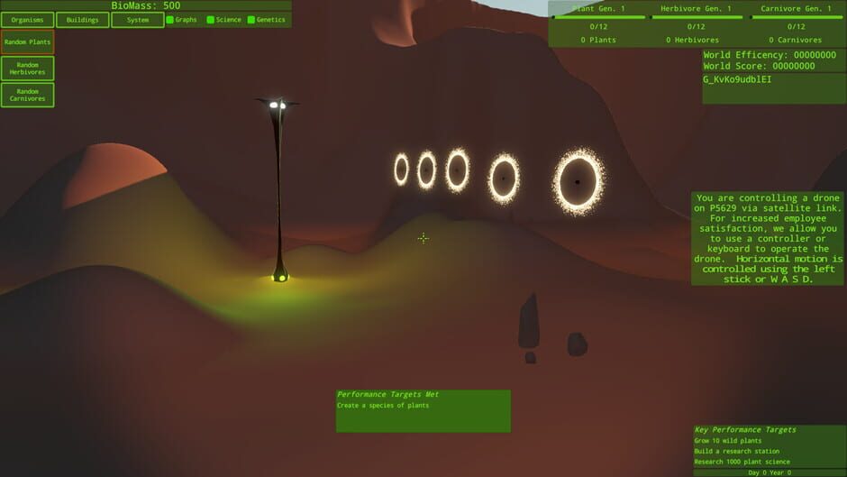 Intelligent Design: An Evolutionary Sandbox Screenshot