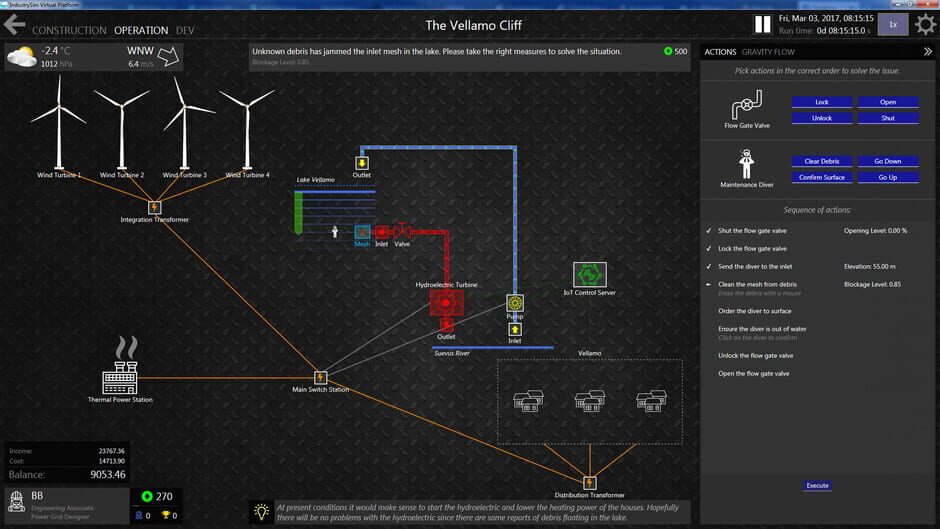 IndustrySim Virtual Platform Screenshot