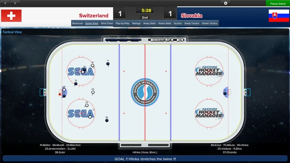 Skärmbild 3 från Eastside Hockey Manager