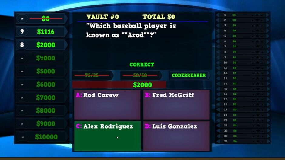 Trivia Vault Baseball Trivia Screenshot