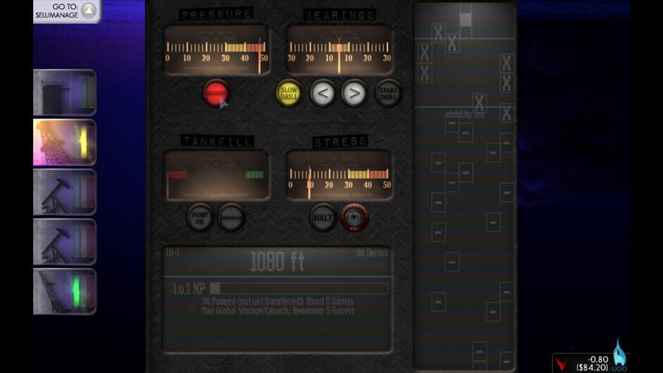 The Oil Blue Screenshot