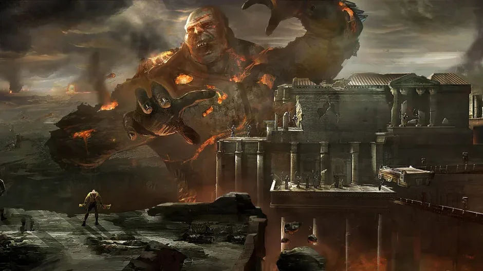 Кадър от God of War III