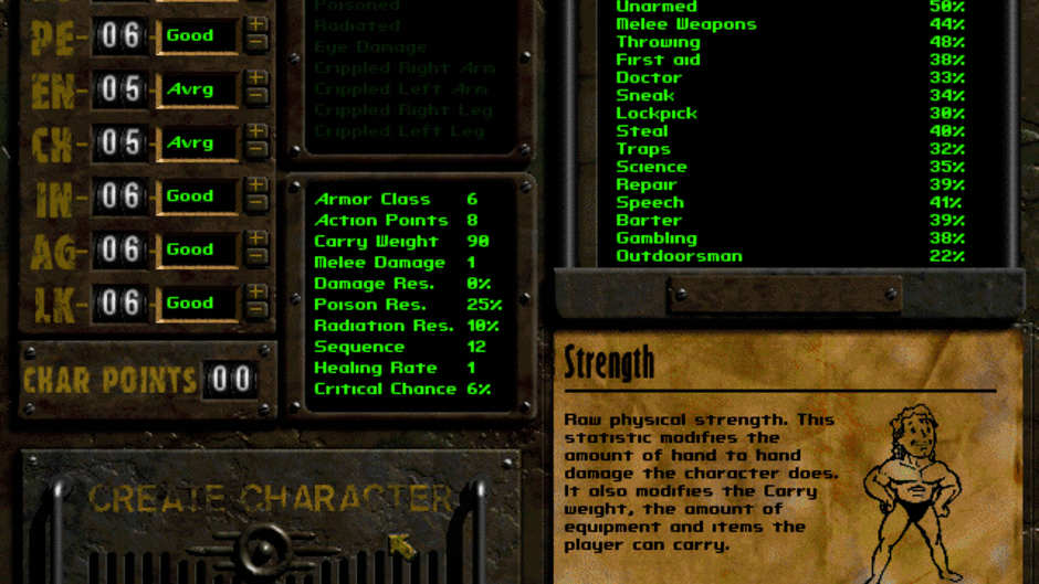 Fallout: A Post Nuclear Role Playing Game Screenshot