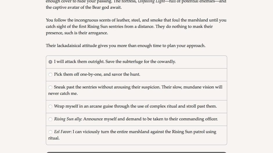 Avatar of the Wolf Screenshot