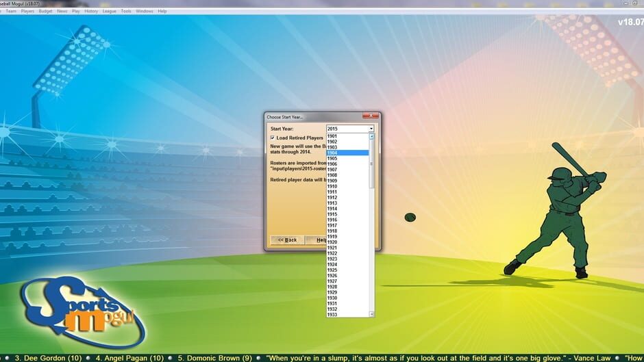 Baseball Mogul Diamond Screenshot