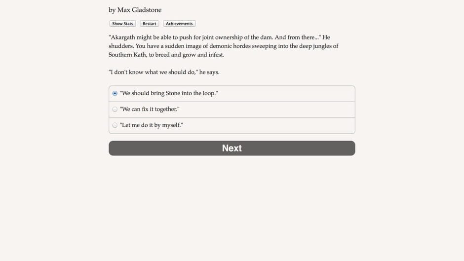 Choice of the Deathless Screenshot