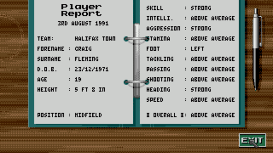 Graham Taylors Soccer Challenge Screenshot