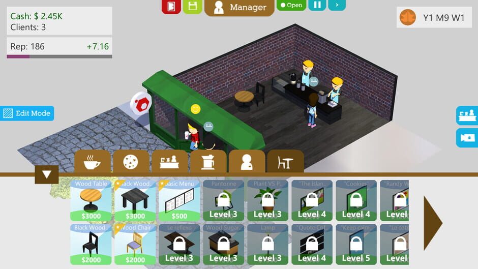 Coffee Shop Tycoon Screenshot