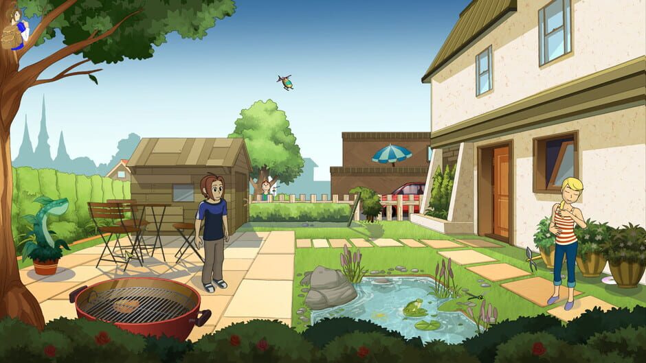 Sandra and Woo in the Cursed Adventure Screenshot