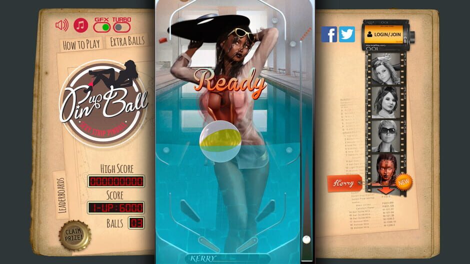Pinup Ball Screenshot
