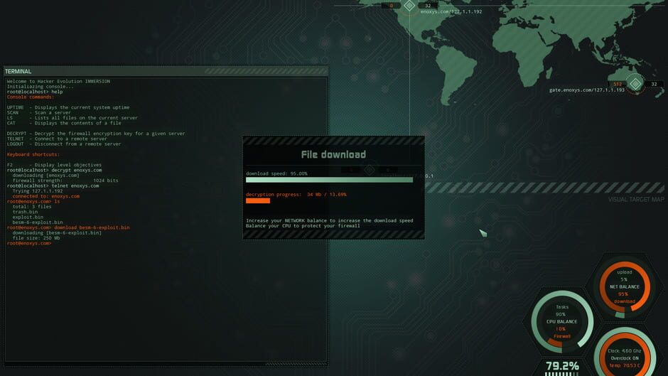 Hacker Evolution Immersion screenshot 1