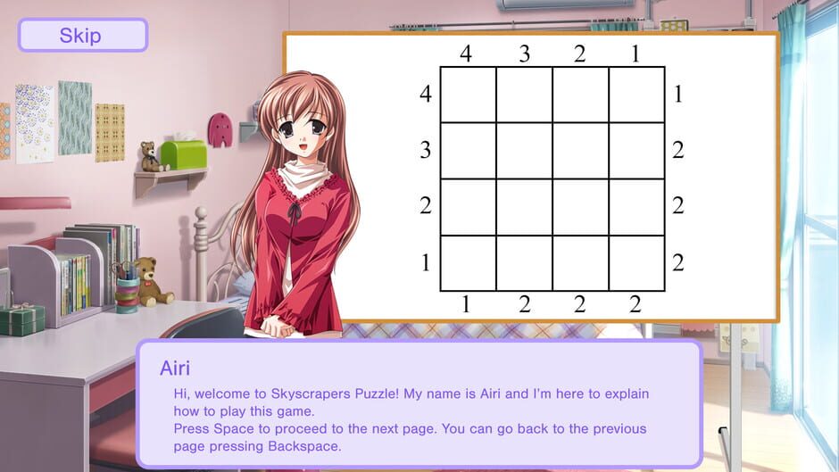 Skyscrapers Puzzle: Airi's tale Screenshot